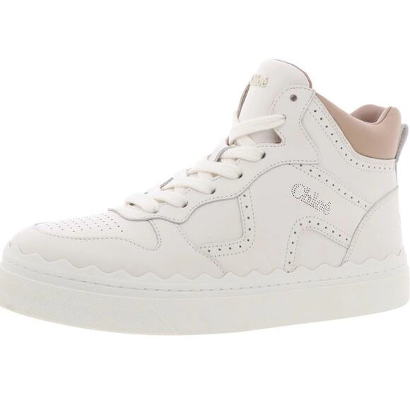 Chloe Womens Lauren Lace-Up Leather High-Top Sneakers 37 MSRP $790 - Picture 2 of 5